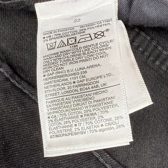 Old Navy Plus Women’s Mid Rise Kicker Bootcut Jean Size 22 2X Black - Picture 11 of 16